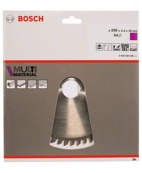 BOSCH Tarcza pilarska Multi Material 190 x 30 x 2,4 mm- 54