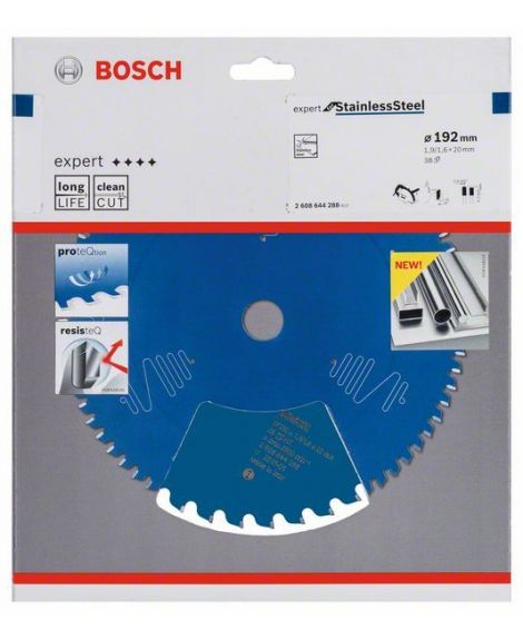 BOSCH Tarcza pilarska Expert for Stainless Steel 192 x 20 x 1,9 x 38