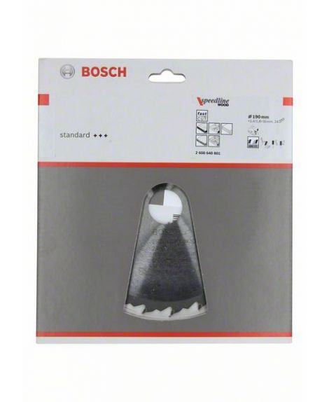 BOSCH Tarcza pilarska Speedline Wood 190 x 30 x 2,4 mm, 24