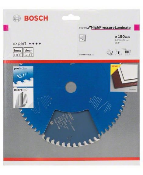 BOSCH Tarcza pilarska Expert for High Pressure Laminate 190 x 30 x 2,6 mm, 56