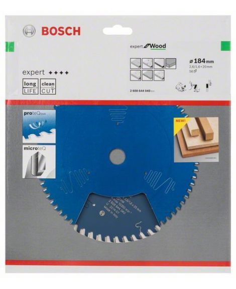 BOSCH Tarcza pilarska Expert for Wood 184 x 20 x 2,6 mm, 56