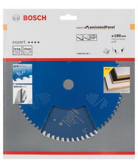 BOSCH Tarcza pilarska Expert for Laminated Panel 190 x 30 x 2,6 mm, 60