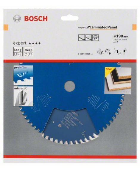 BOSCH Tarcza pilarska Expert for Laminated Panel 190 x 20 x 2,6 mm, 60