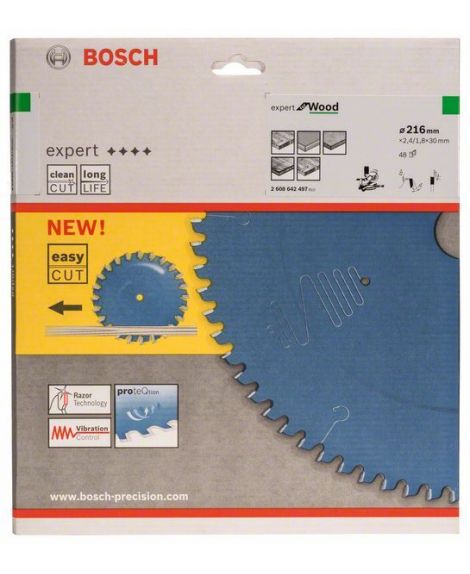 BOSCH Tarcza pilarska Expert for Wood 216 x 30 x 2,4 mm, 48