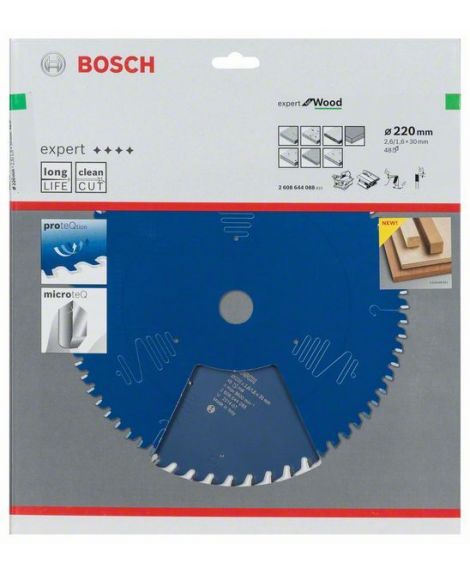 BOSCH Tarcza pilarska Expert for Wood 220 x 30 x 2,6 mm, 48