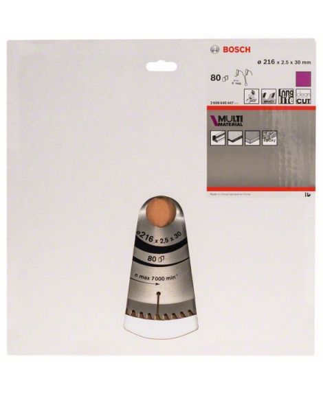 BOSCH Tarcza pilarska Multi Material 216 x 30 x 2,5 mm- 80