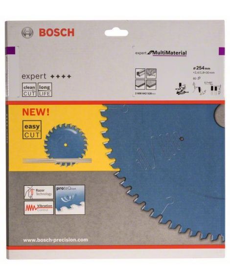 BOSCH Tarcza pilarska Expert for Multi Material 254 x 30 x 2,4 mm, 80