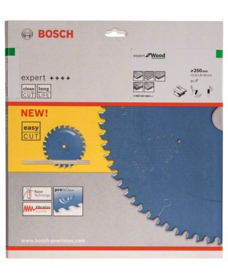 BOSCH Tarcza pilarska Expert for Wood 250 x 30 x 2,5 mm, 80