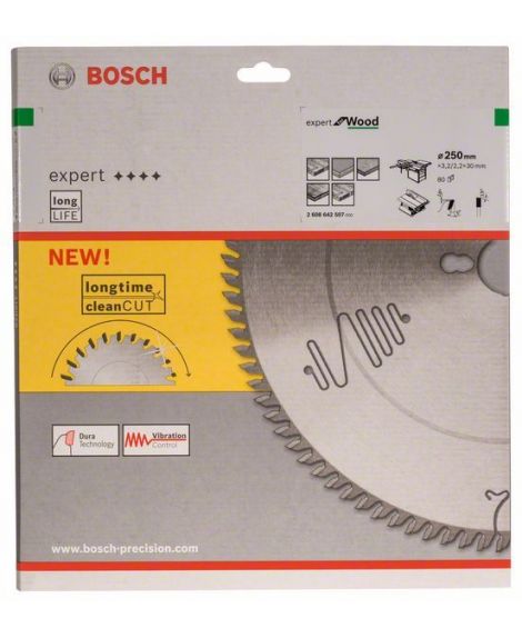 BOSCH Tarcza pilarska Expert for Wood 250 x 30 x 3,2 mm, 80