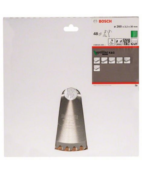 BOSCH Tarcza pilarska Optiline Wood 260 x 30 x 3,2 mm, 48