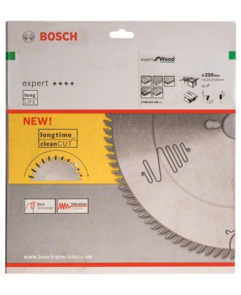 BOSCH Tarcza pilarska Expert for Wood 250 x 30 x 3,2 mm, 60