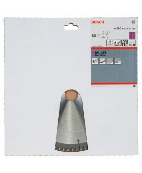 BOSCH Tarcza pilarska Multi Material 260 x 30 x 3,2 mm- 80