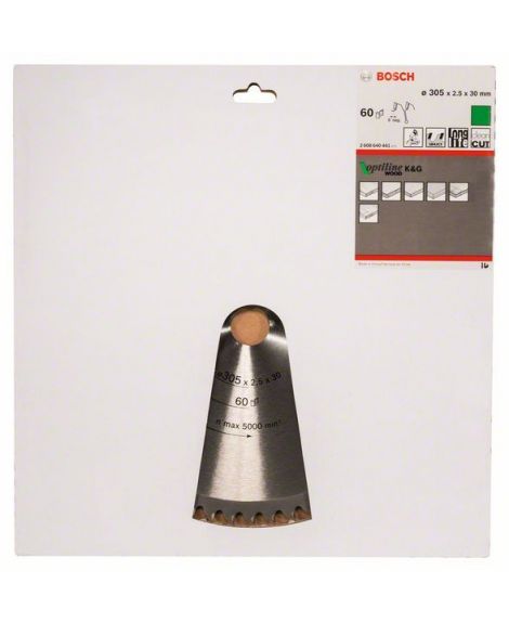 BOSCH Tarcza pilarska Optiline Wood 305 x 30 x 2,5 mm, 60