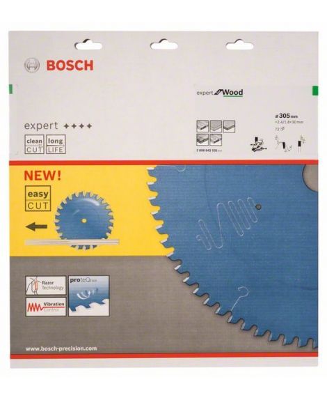 BOSCH Tarcza pilarska Expert for Wood 305 x 30 x 2,4 mm, 72