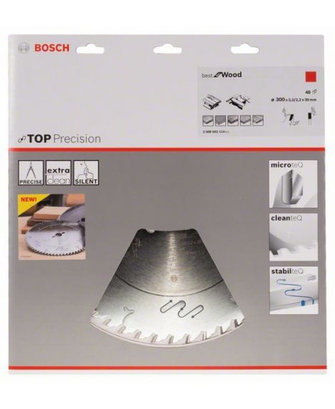 BOSCH Tarcza pilarska Top Precision Best for Wood 300 x 30 x 3,2 mm, 48