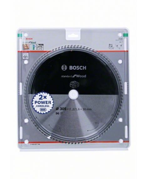 BOSCH Ostrze do piły tarczowej bezprzewodowej Standard for Wood 305 x 2,2 _ 1,6 x 30 T96