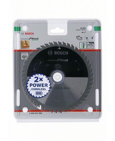 BOSCH Tarcza do piły tarczowej bezprzewodowej Standard for Wood 165 × 1,5 _ 1 × 30 T48