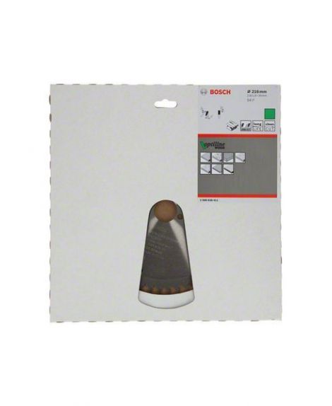 BOSCH Ostrze do piły tarczowej Optiline Wood 216 × 2,6_1,6 × 30 T54 216 x 2.6_1.6 x 30 mm, 54