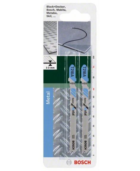 BOSCH Brzeszczot do wyrzynarek, HSS, T 218 A Basic for Metal