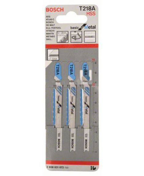 BOSCH Brzeszczot do wyrzynarek T 218 A Basic for Metal