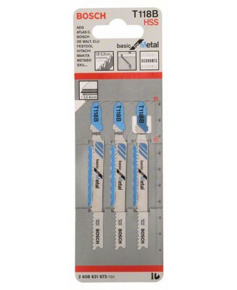 BOSCH Brzeszczot do wyrzynarek T 118 B Basic for Metal