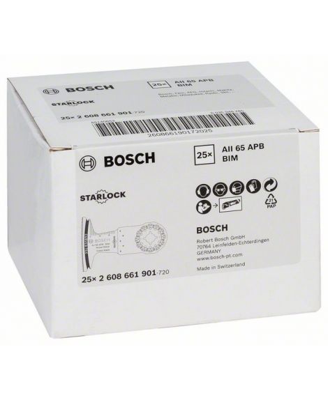 BOSCH Brzeszczot BIM do cięcia wgłębnego AII 65 APB Wood and Metal 40 x 65 mm