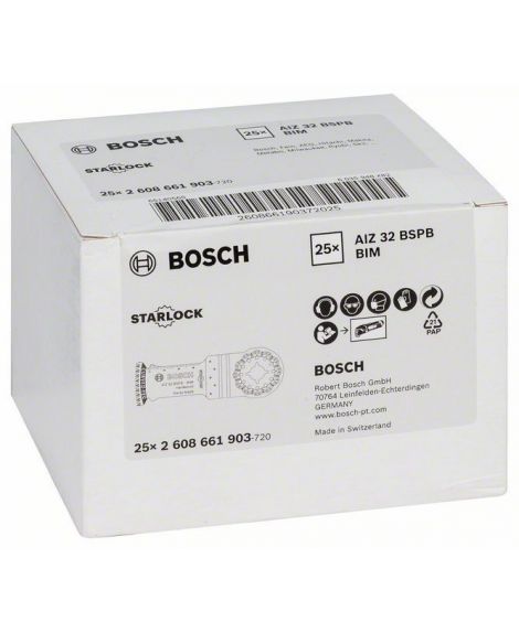 BOSCH Brzeszczot BIM do cięcia wgłębnego AIZ 32 BSPB Hard Wood 50 x 32 mm