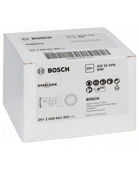 BOSCH Brzeszczot BIM do cięcia wgłębnego AIZ 32 APB Wood and Metal 50 x 32 mm