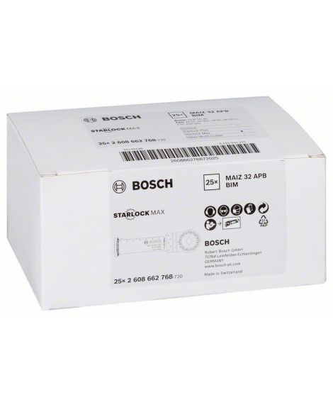 BOSCH Brzeszczot BIM do cięcia wgłębnego MAIZ 32 APB Wood and Metal 80 x 32 mm