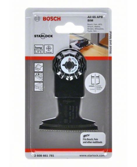 BOSCH Brzeszczot BIM do cięcia wgłębnego AII 65 APB Wood and Metal 40 x 65 mm