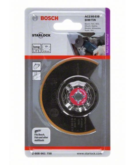 BOSCH Brzeszczot segmentowy BIM-TiN ACZ 85 EIB Multi Material 85 mm