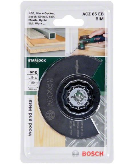 BOSCH Brzeszczot segmentowy BIM Starlock ACZ 85 EB, Wood and Metal 85 mm