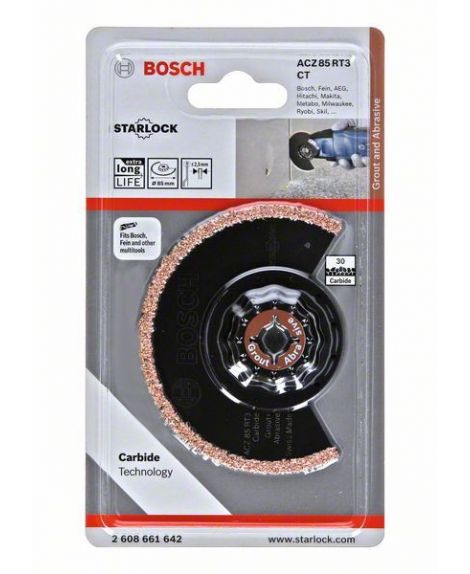 BOSCH Brzeszczot segmentowy Carbide-RIFF ACZ 85 RT3 85 mm