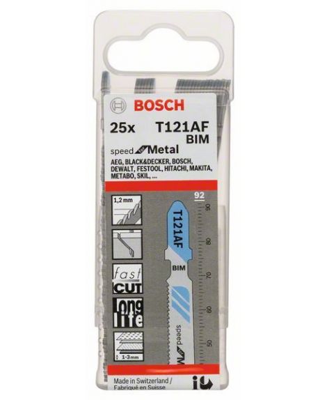 BOSCH Brzeszczot do wyrzynarek T 121 AF Speed for Metal