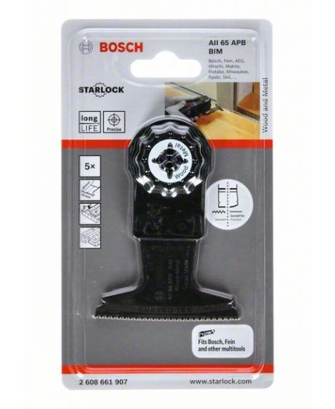 BOSCH Brzeszczot BIM do cięcia wgłębnego AII 65 APB Wood and Metal 40 x 65 mm