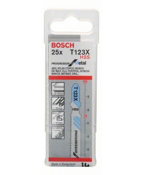 BOSCH Brzeszczot do wyrzynarek T 123 XF Progressor for Metal