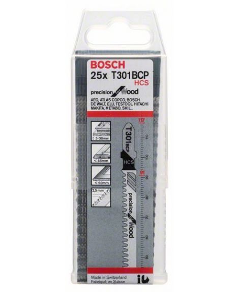 BOSCH Brzeszczot do wyrzynarek T 301 BCP Precision for Wood