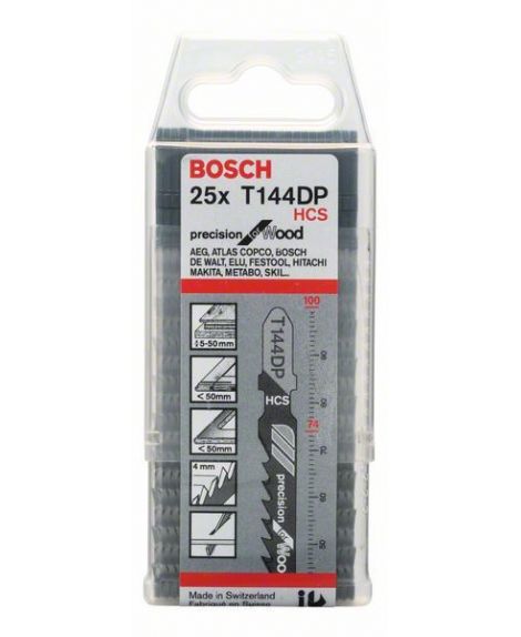 BOSCH Brzeszczot do wyrzynarek T 144 DP Precision for Wood