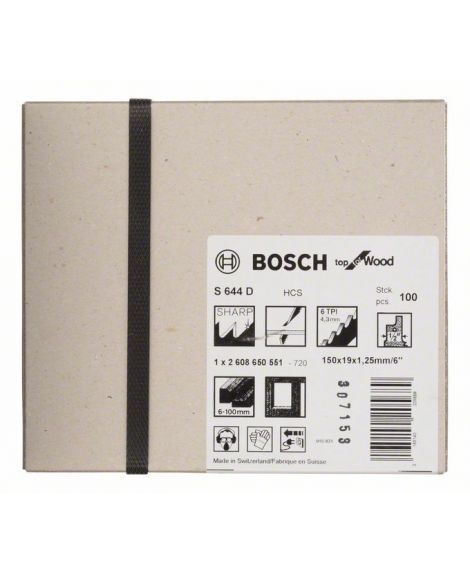 BOSCH Brzeszczot do piły szablastej S 644 D Top for Wood