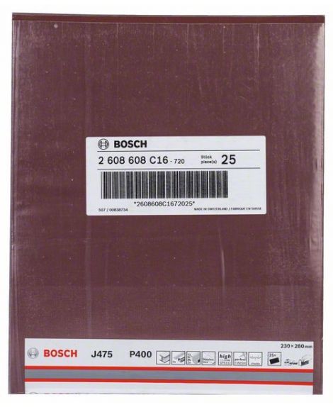 BOSCH Papier ścierny J475 230x280 mm, 400