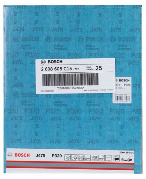 BOSCH Papier ścierny J475 230x280 mm, 320