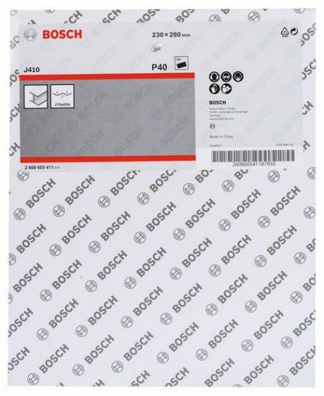 BOSCH Papier ścierny J410 230 x 280 mm, 40