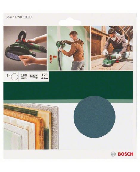 BOSCH Papiery ścierne do PWR, 180 mm, ziarnistość K120 K -120