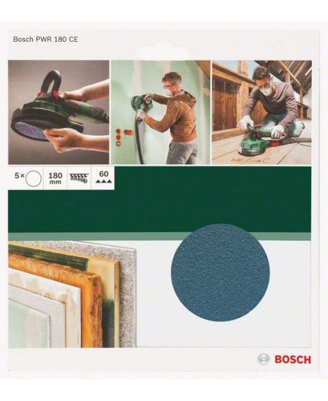 BOSCH Papiery ścierne do PWR, 180 mm, ziarnistość K60 K - 60