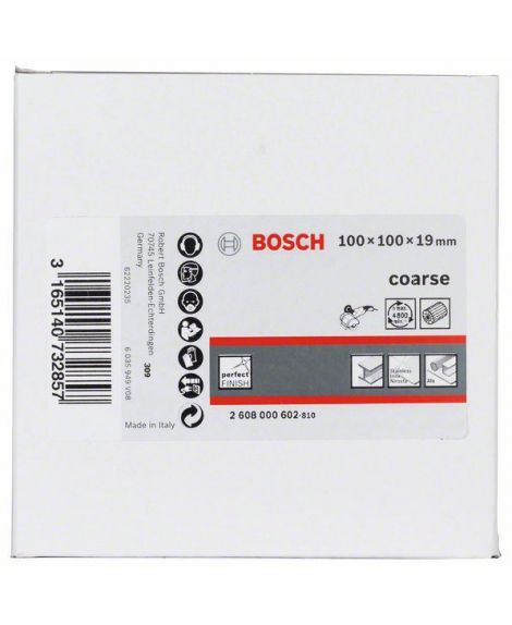 BOSCH Wałek do szlifowania lameli z włókniną 19 mm, zgrubny, 100 mm, 100 mm