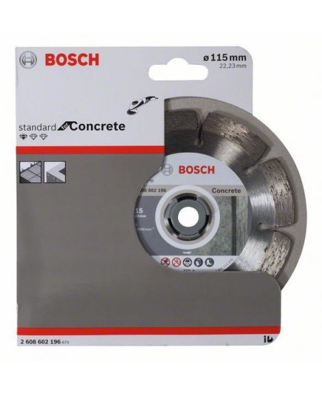 BOSCH Diamentowa tarcza tnąca Standard for Concrete 115 x 22,23 x 1,6 x 10 mm