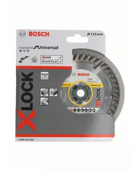 BOSCH X-LOCK Standard for Universal 115x22,23x2x10 115 x 22.23 x 2 x 10 mm