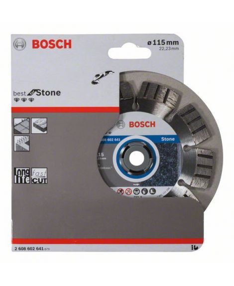 BOSCH Diamentowa tarcza tnąca Best for Stone 115 x 22,23 x 2,2 x 12 mm