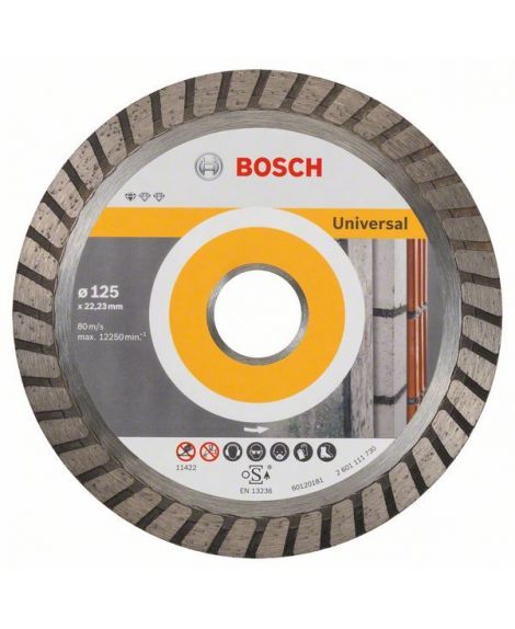 BOSCH Diamentowa tarcza tnąca Standard for Universal Turbo 125 x 22,23 x 2 x 10 mm