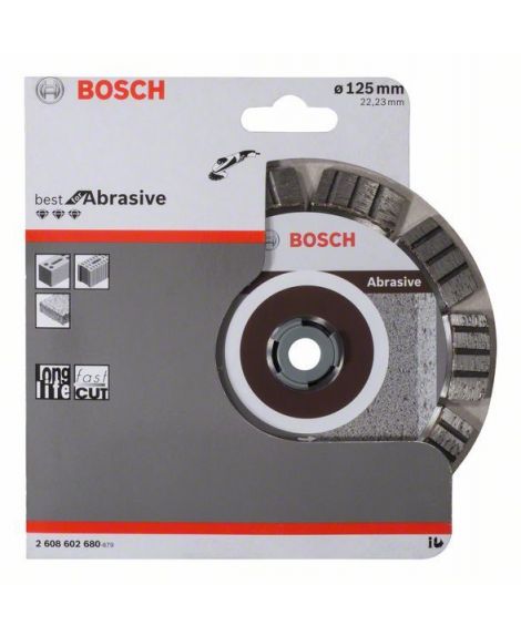 BOSCH Diamentowa tarcza tnąca Best for Abrasive 125 x 22,23 x 2,2 x 12 mm